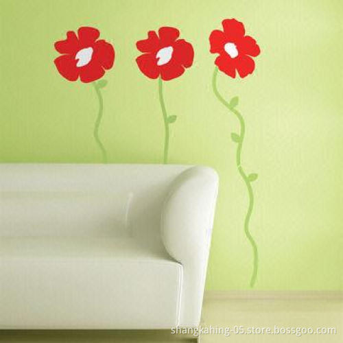 Removable Eco-friendly Wall Sticker, Made of Clear/White PVC, Suitable for Decoration